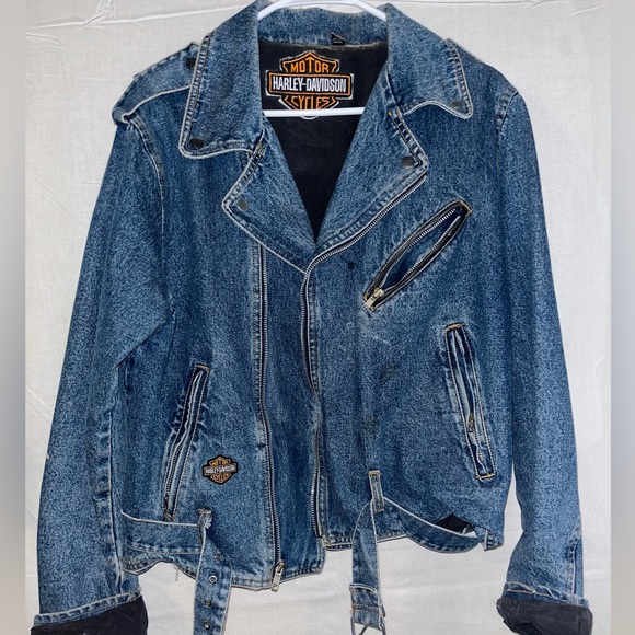 Harley Davidson Jean biker jacket - Picture 1 of 12